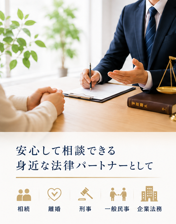 安心して相談できる身近な法律パートナーとして